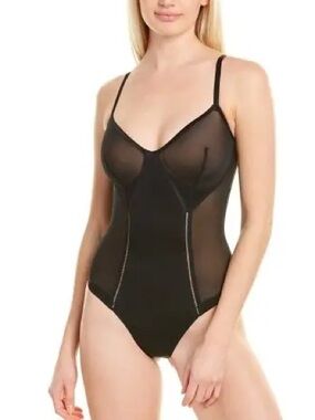FINAL PRICE! SPANX Haute Contour Nouveau Thong Shaping Bodysuit Black Large NEW